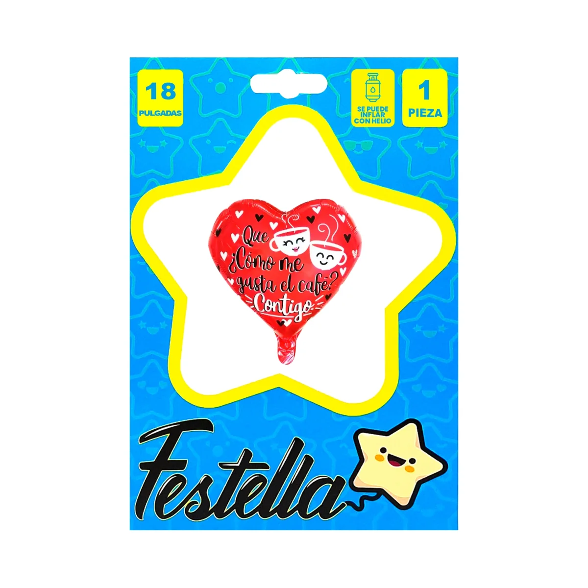 GLOBO CORAZON ESTAMPADO 18":(PQTX25)