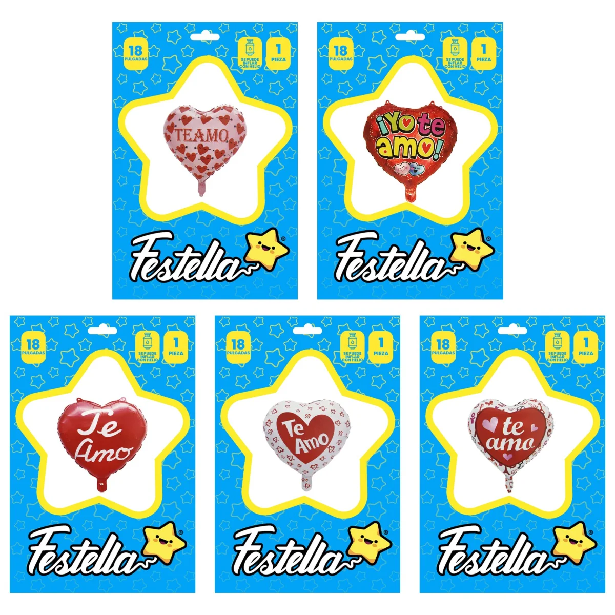 GLOBO CORAZON TE AMO 18" (PQTX25),