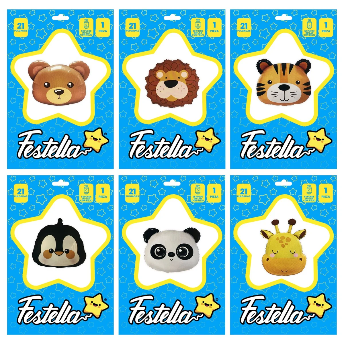 GLOBO ANIMALES 21"(PQTX25)