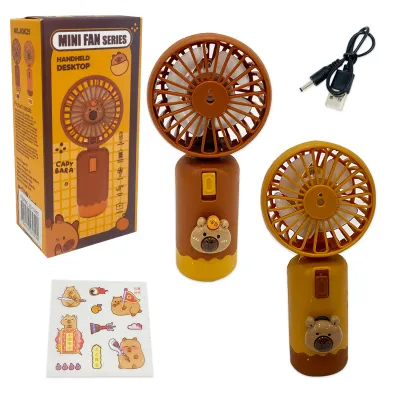 MINI VENTILADOR CAPIBARA CON STICKERS