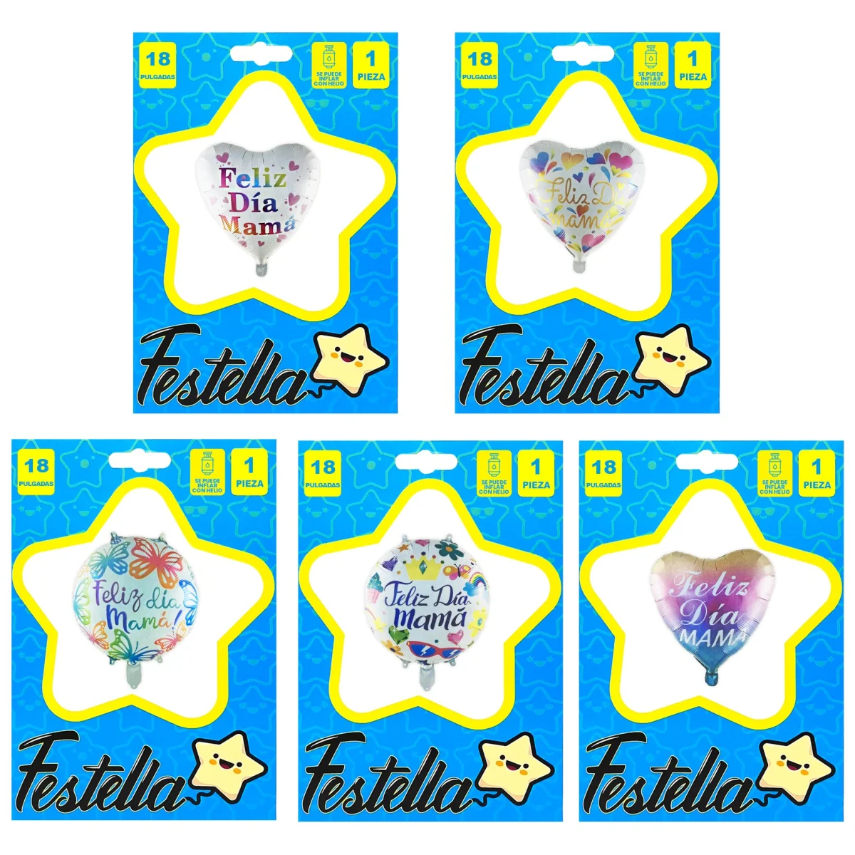 GLOBO FELIZ DIA MAMA 18" (PQTX12)