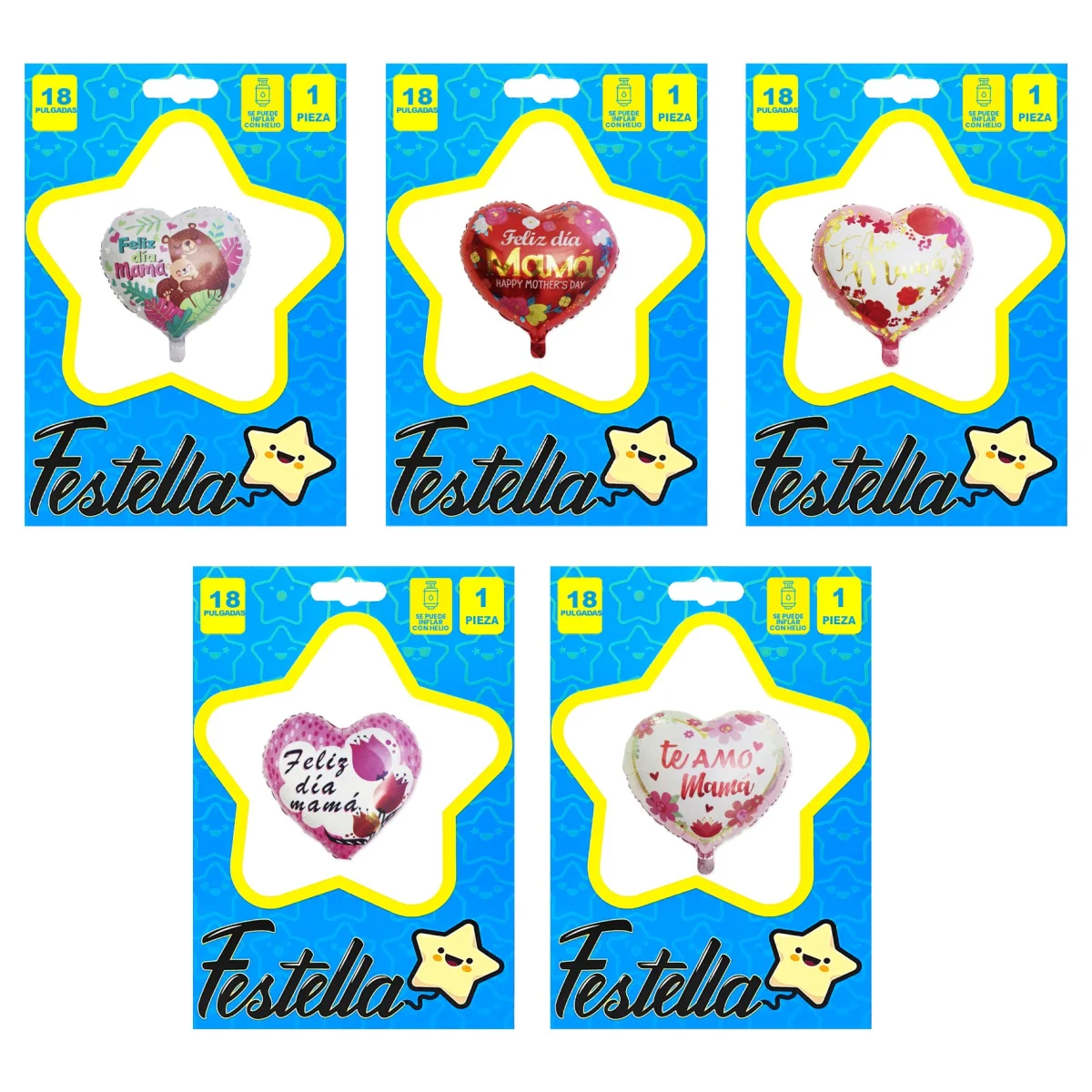 GLOBO FELIZ DIA MAMA 18" (PQTX12)