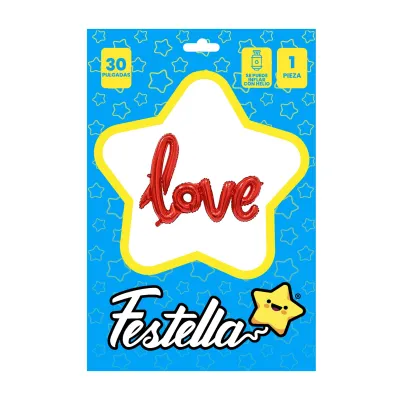 GLOBO LOVE ROJO 30" (PQTX25)