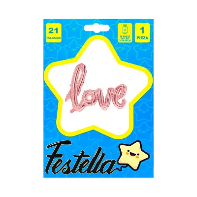 GLOBO LOVE PALO ROSA 21" (PQTX25),