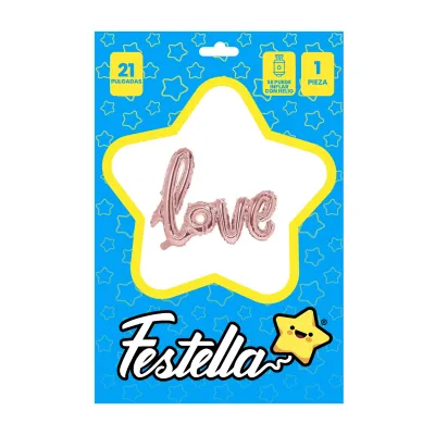 GLOBO LOVE PALO ROSA 21" (PQTX25)