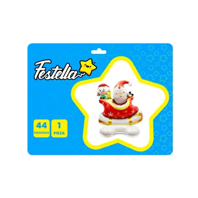 GLOBO PAPA NOEL EN TRINEO  44"