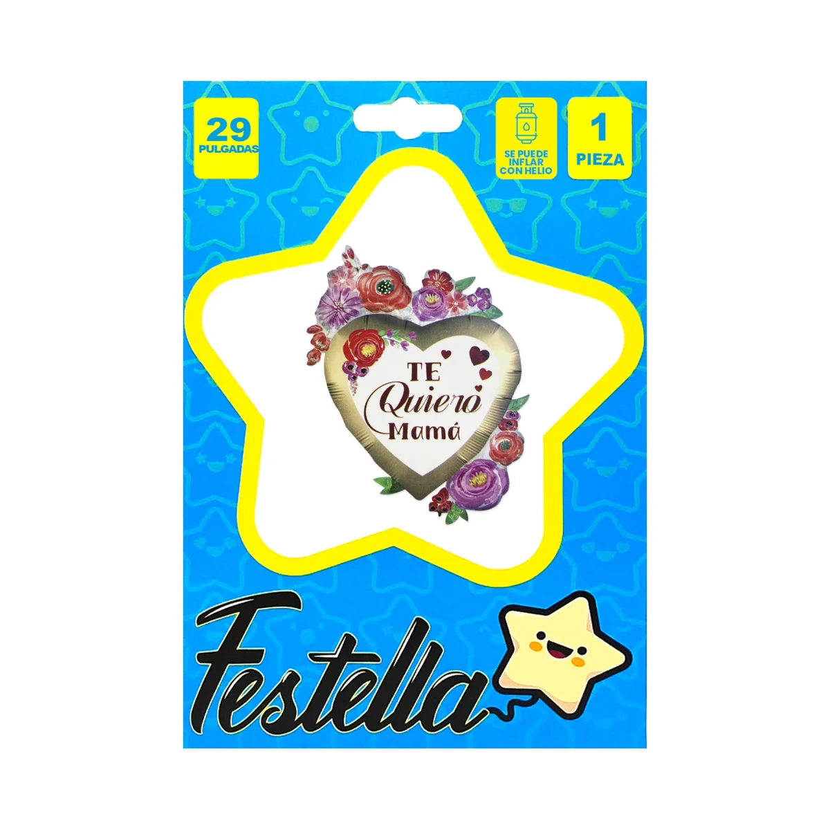 GLOBO CORAZON TE QUIERO MAMA 30"(PQTX25):