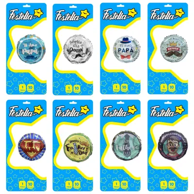 GLOBO FELIZ DIA DEL PADRE 10"(PQTX25)