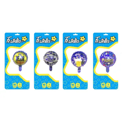 GLOBO SURTIDO PAPA 10" (PQTX24)