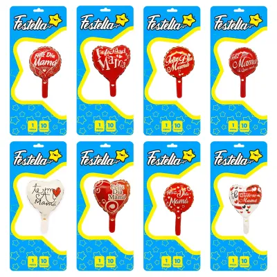 GLOBO SURTIDO MAMA 10" (PQTX24),