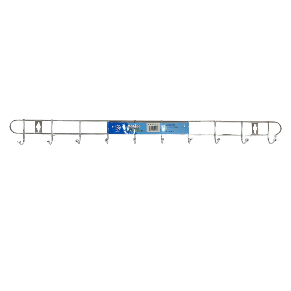 PERCHERO METALICO 10 PUESTOS 60CM (PQTX10)