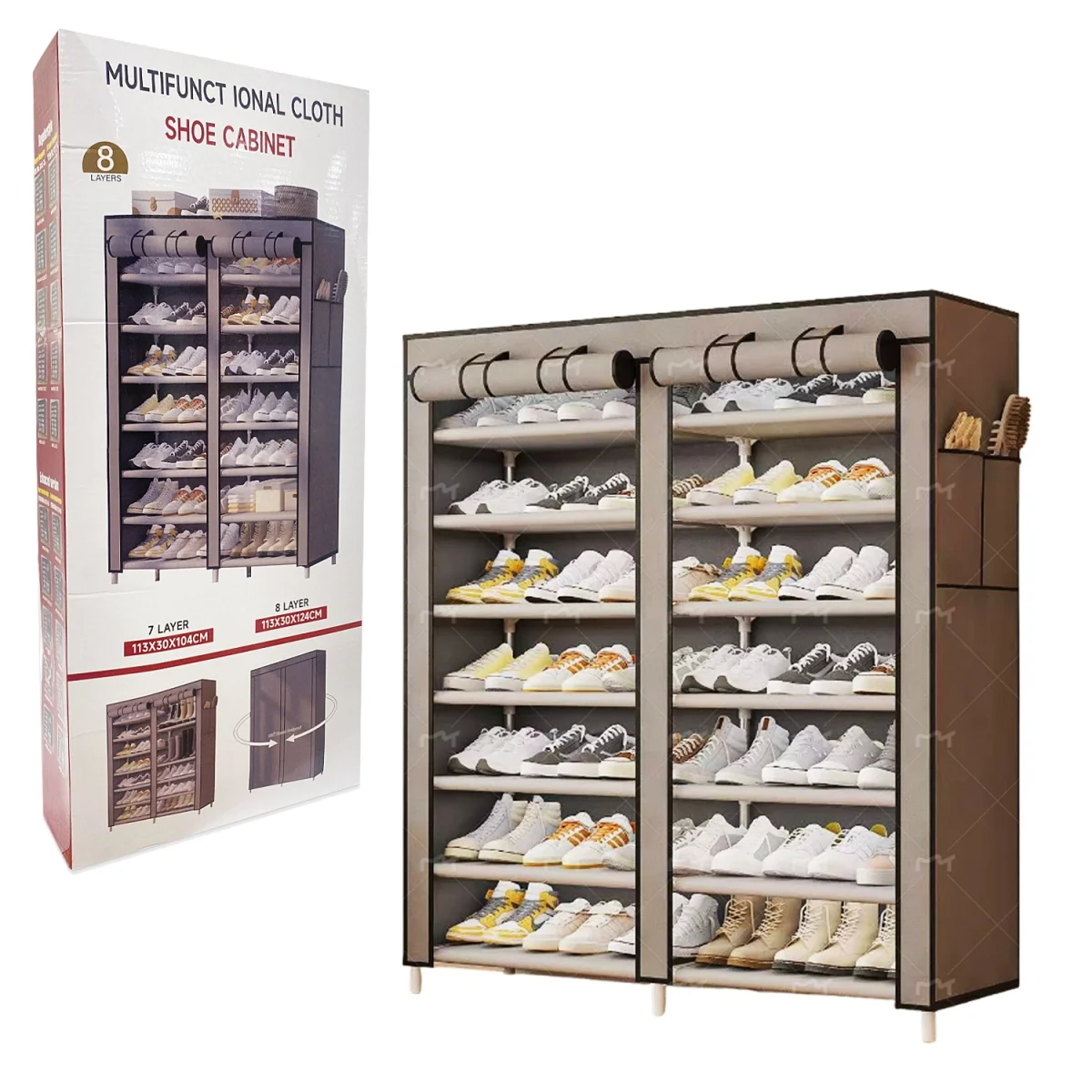 ORGANIZADOR PARA ZAPATOS METALICO 7 NIVELES 113*30*107CM