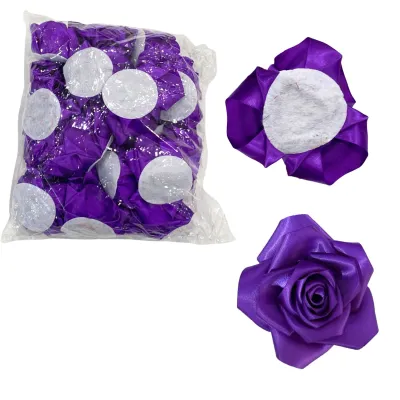 ROSA ETERNA MORADA DE TELA (PQTX100),