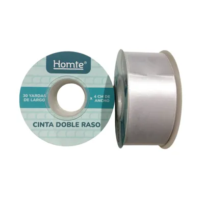 CINTA DOBLE RASO BLANCA 30Y (PQTX5)