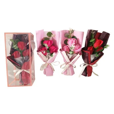 RAMO ROSAS ARTIFICIAL EN ACETATO (CJX12)