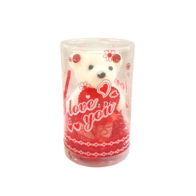 OSO CON CORAZON EN ACETATO (PQTX12),