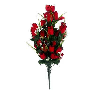 RAMO ROSAS ARTIFICIAL X36 60CM,