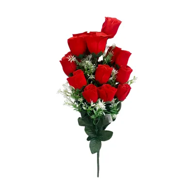 RAMO ROSAS ARTIFICIAL X24 50CM EN BOLSA,