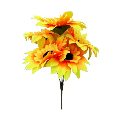 RAMO GIRASOLES ARTIFICIALES ECO X5 24CM,