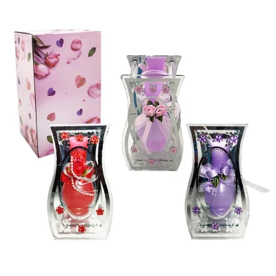 FLORERO DECORATIVO EN VIDRIO,