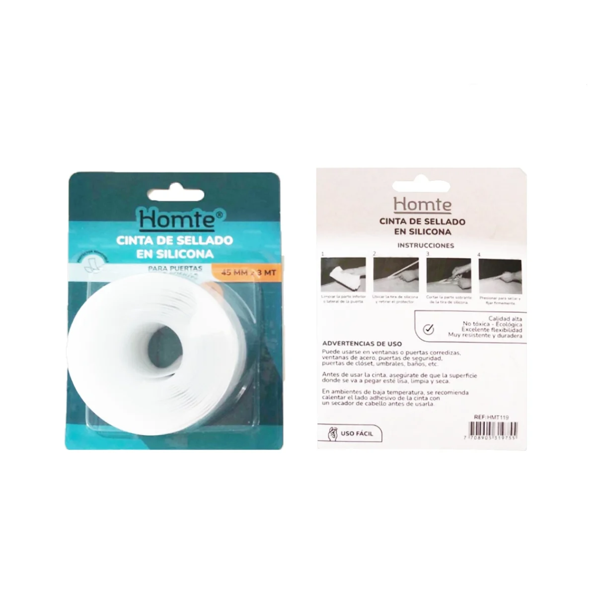 CINTA SELLADORA PARA PUERTA 45CM*3M