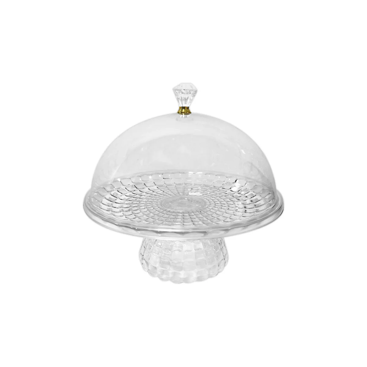 SOPORTE PARA PASTEL TRANSPARENTE 21*21CM