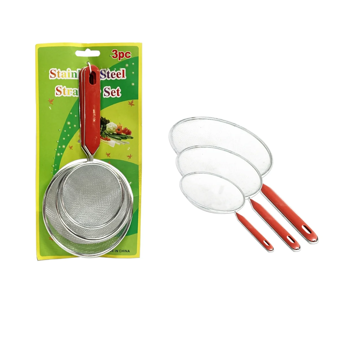 SET COLADOR METALICO X3 ENCARTONADO