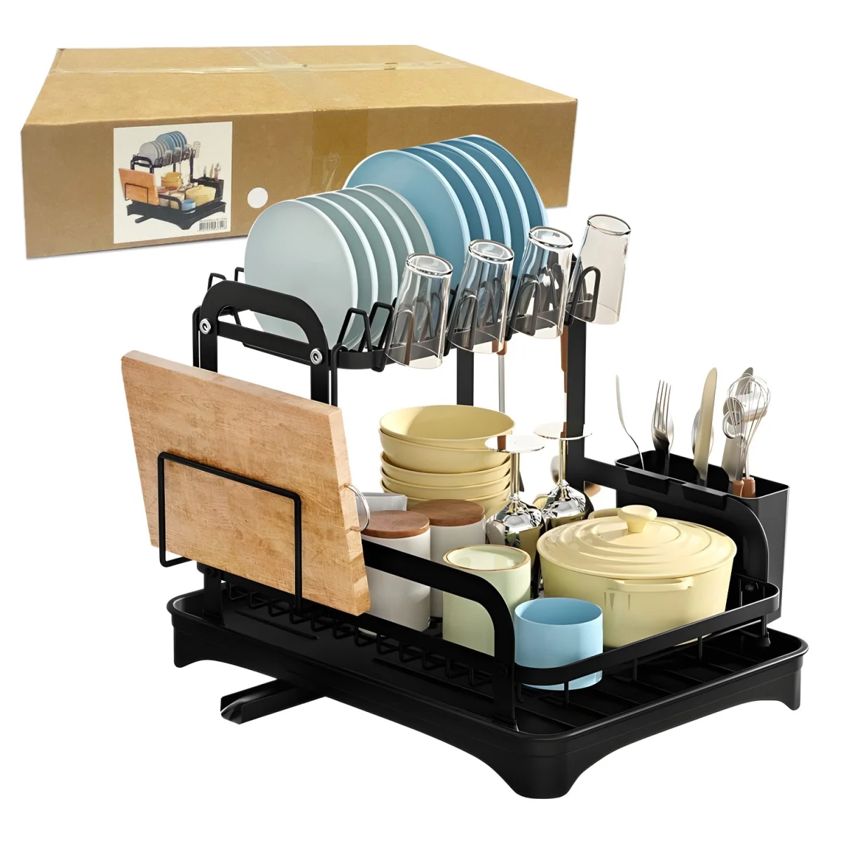 ESTANTE ESCURRIDOR DE PLATOS 43*31*9.5CM