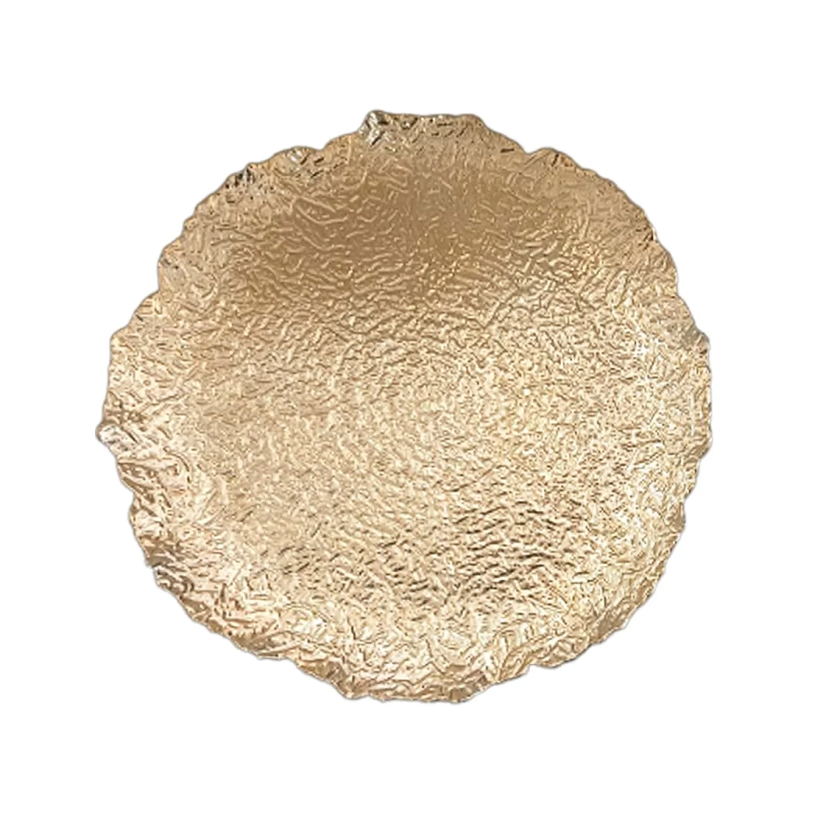 PLATO BASE DECORATIVO DORADO 33CM