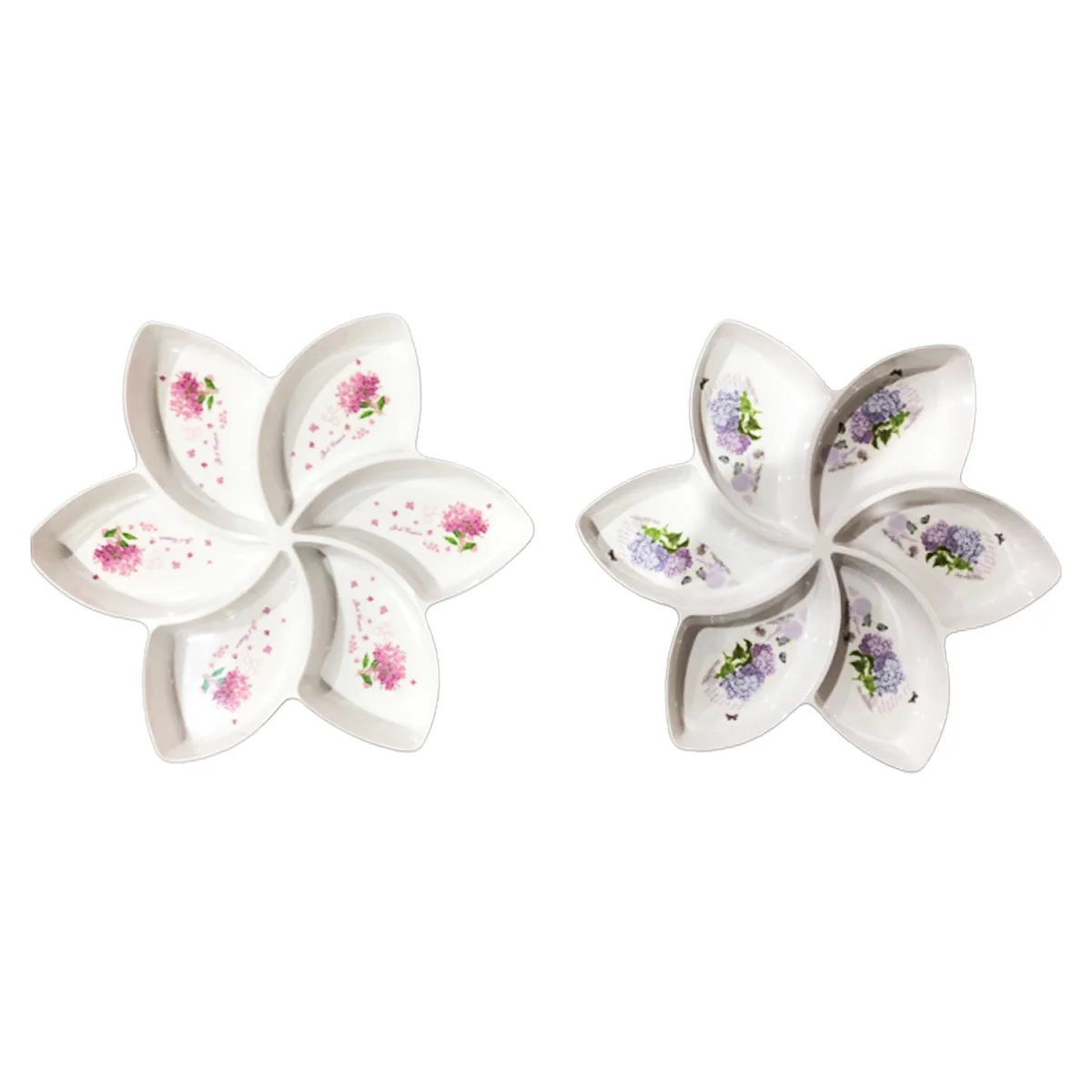 PLATO MELAMINA ESTRELLA 6 COMPARTIMENTOS (CJX8)