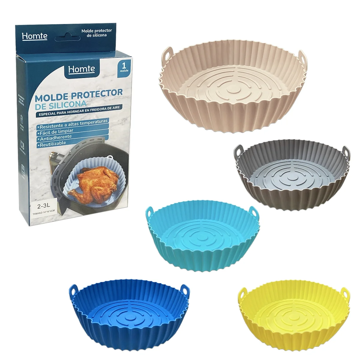 CANASTILLA DE SILICONA PARA OLLA FREIDORA 62G