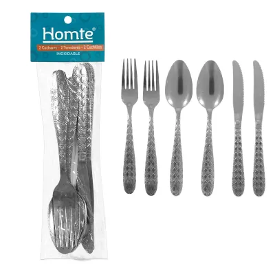 SET CUBIERTOS 38G 33G 53G X6