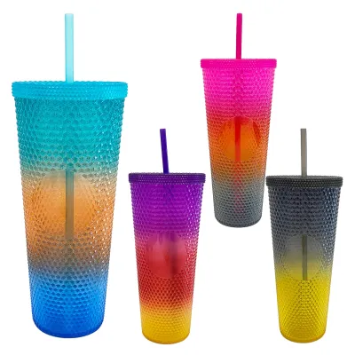 VASO PITILLO PLASTICO DEGRADE 1000ML