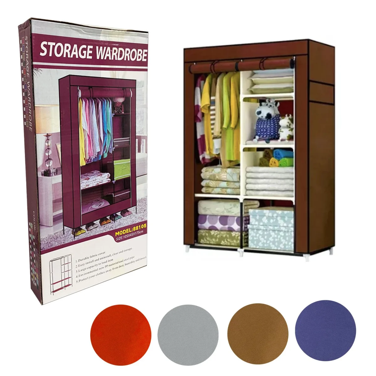 ORGANIZADOR PARA ROPA 103*45*165CM