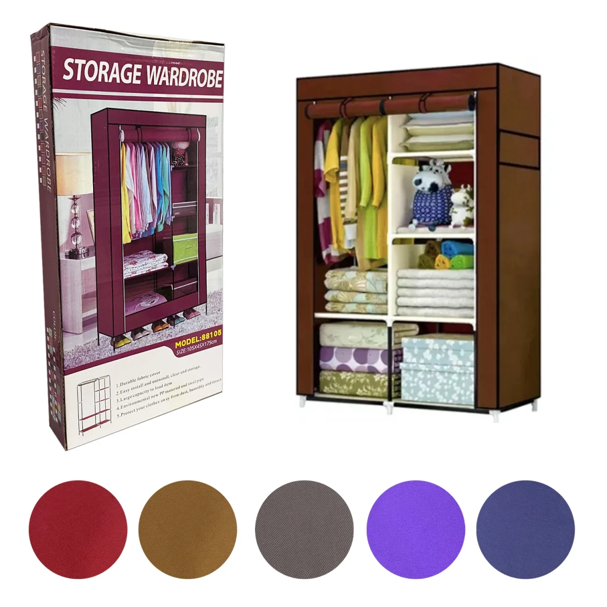 ORGANIZADOR PARA ROPA 103*45*165CM