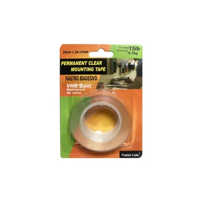 CINTA DOBLE FAZ TRANSPARENTE 2M