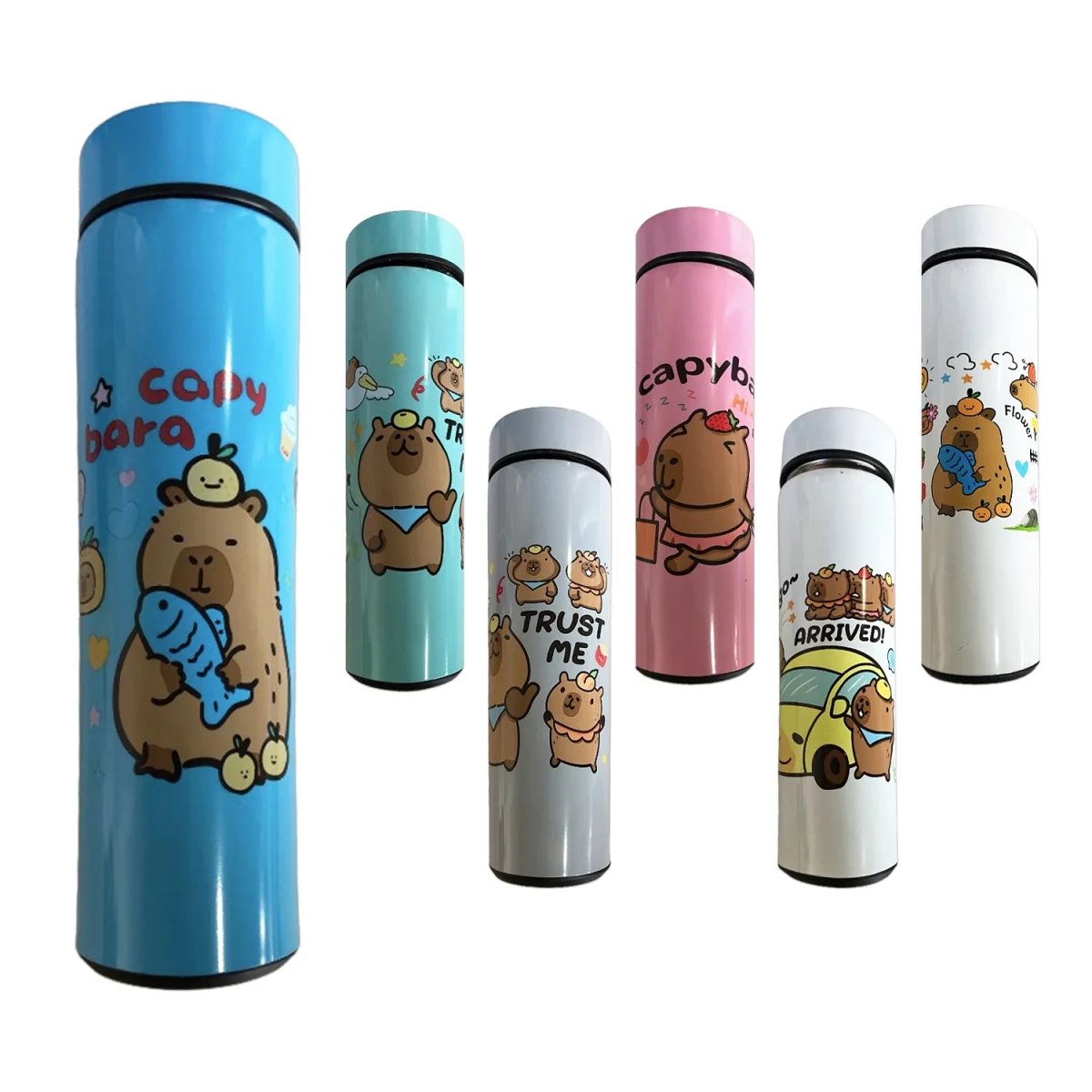 TERMO TERMICO CAPIBARA MEDIDOR DE TEMPERATURA 500ML