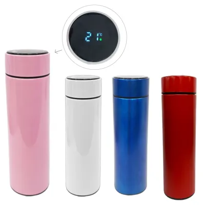 TERMO TERMICO LISO MEDIDOR TEMPERATURA 500ML