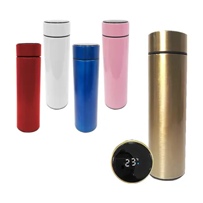 TERMO TERMICO LISO MEDIDOR TEMPERATURA 500ML