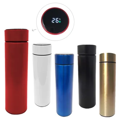 TERMO TERMICO LISO MEDIDOR TEMPERATURA 500ML
