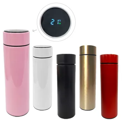 TERMO TERMICO LISO MEDIDOR TEMPERATURA 500ML