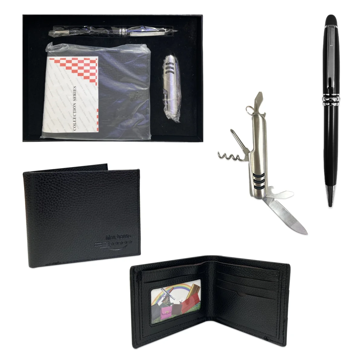 SET BILLETERA CON ACCESORIO Y LAPICERO