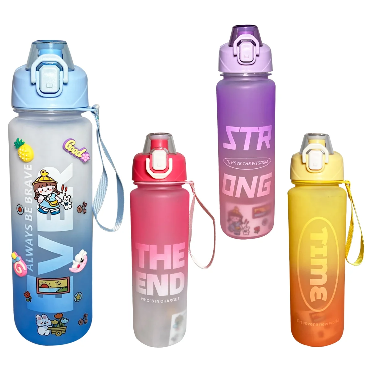 TERMO CON PINES Y STIKERS 1000ML