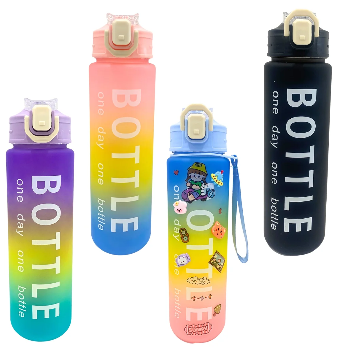 TERMO DEGRADE CON PINES Y STICKERS 850ML