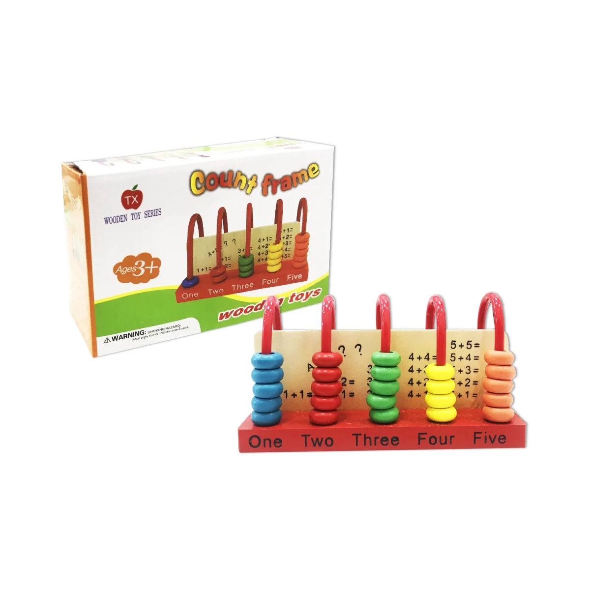 ABACO MATEMATICO DE MADERA DIDACTICO