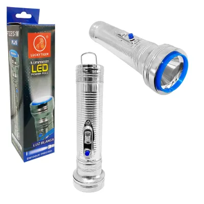 LINTERNA METALICA (PILAS D) (CJX12)