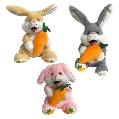 PELUCHE CONEJO MOVIMIENTO Y SONIDO PILA