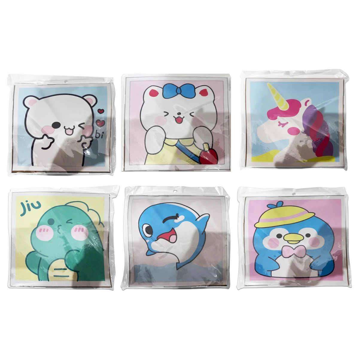 CUADRO DECORATIVO DE POMPONES 22*22CM