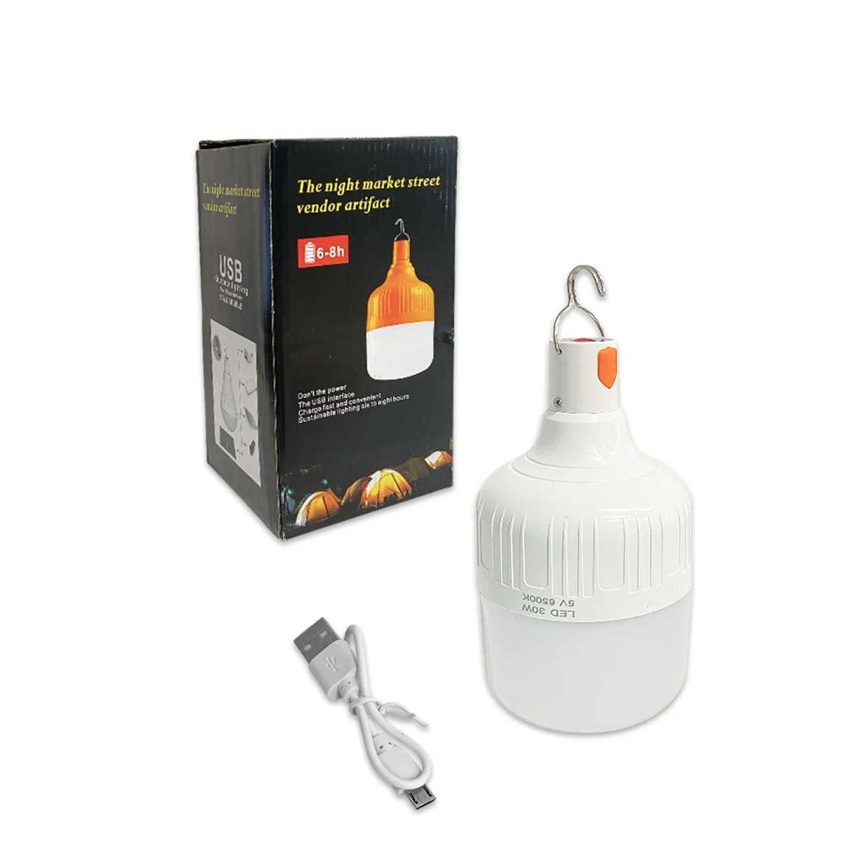 LAMPARA RECARGABLE LUZ BLANCA 20W USB